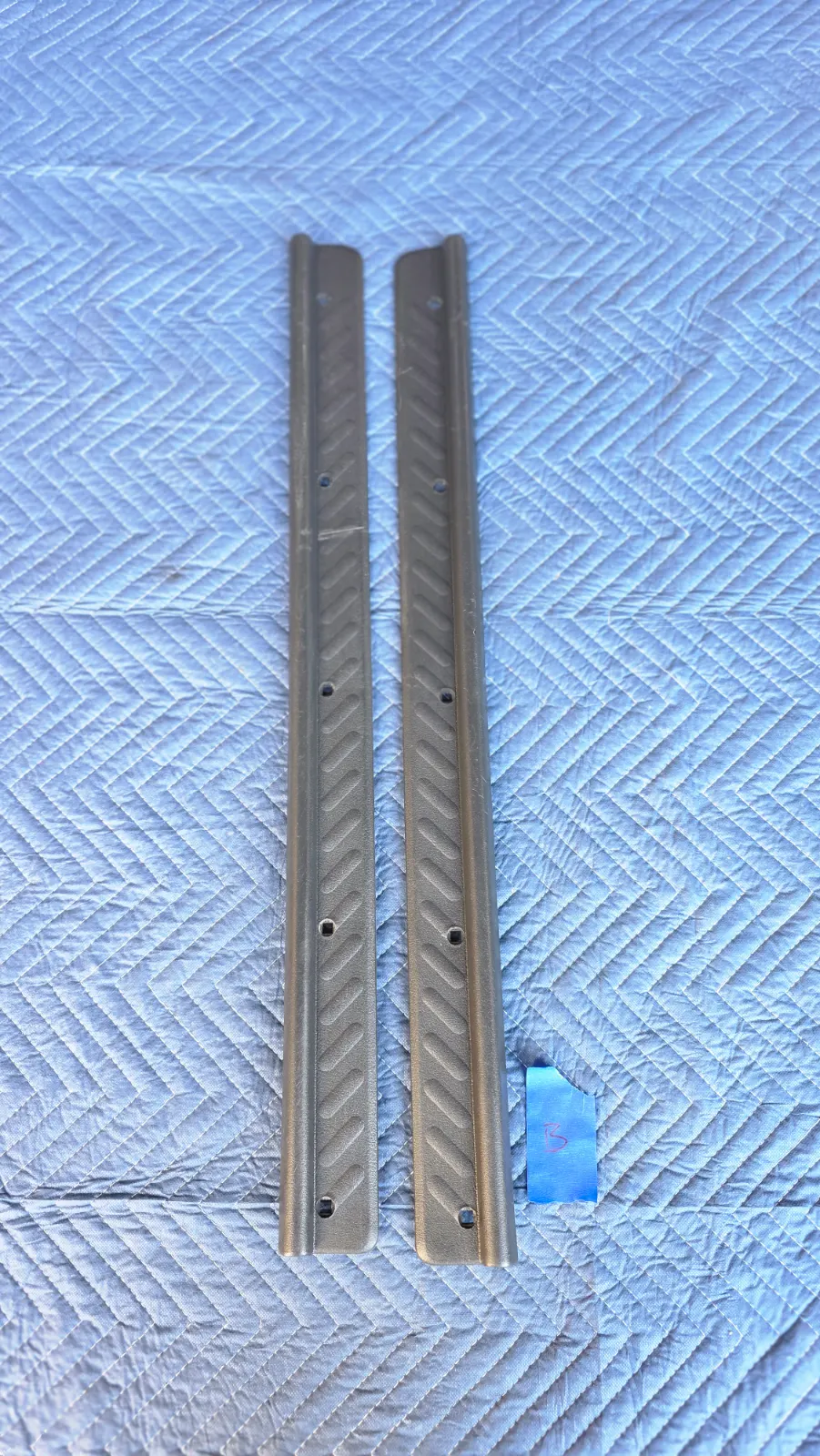 S13 USDM Door Sill pair (OEM Black) — photo 1