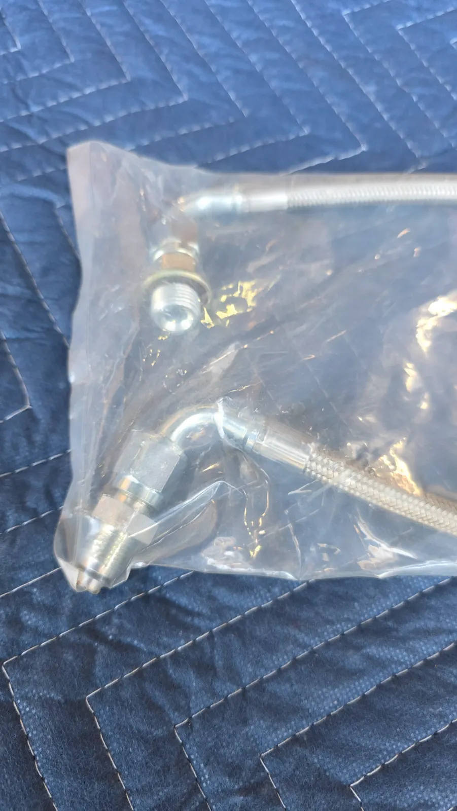 New ISR Stainless Steering Rack High Pressure Line — photo 3