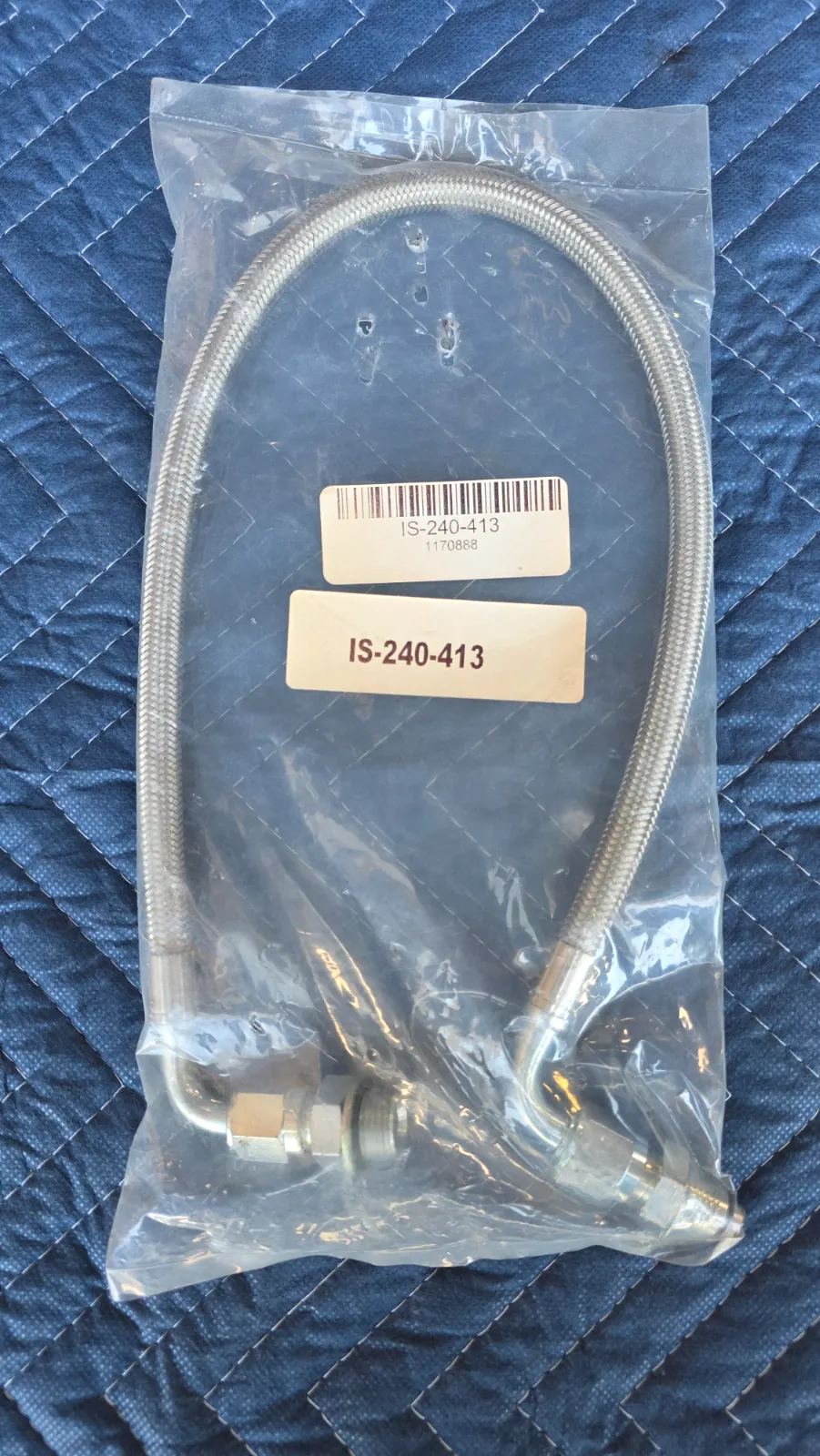 New ISR Stainless Steering Rack High Pressure Line — photo 1